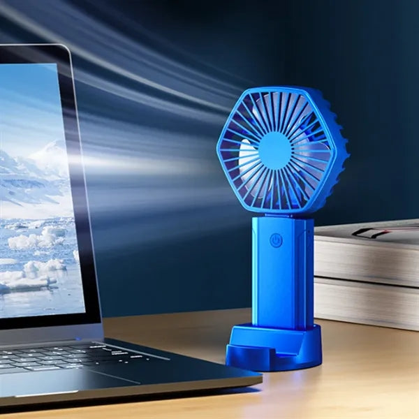 USB Rechargeable Foldable Desktop Portable Handheld Fan