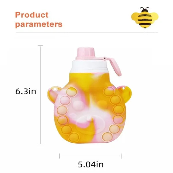 16oz Portable Silicone Children Cartoon Kettle