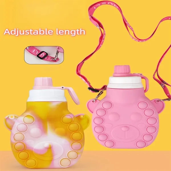 16oz Portable Silicone Children Cartoon Kettle