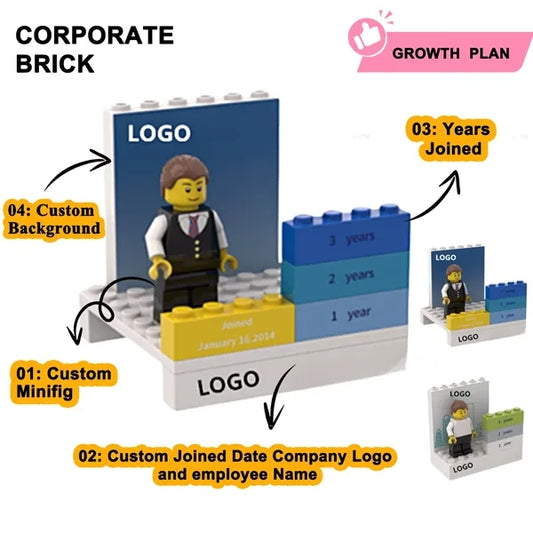 Corporate Custom Commemorative Building Block Presents