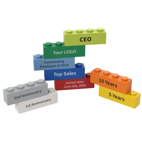 Corporate Custom Commemorative Building Block Presents