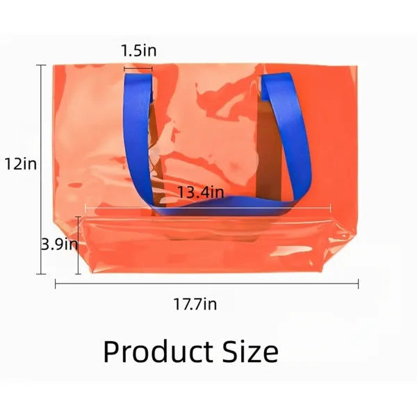 Versatile Clear Waterproof Stain-Resistant Tote Bag