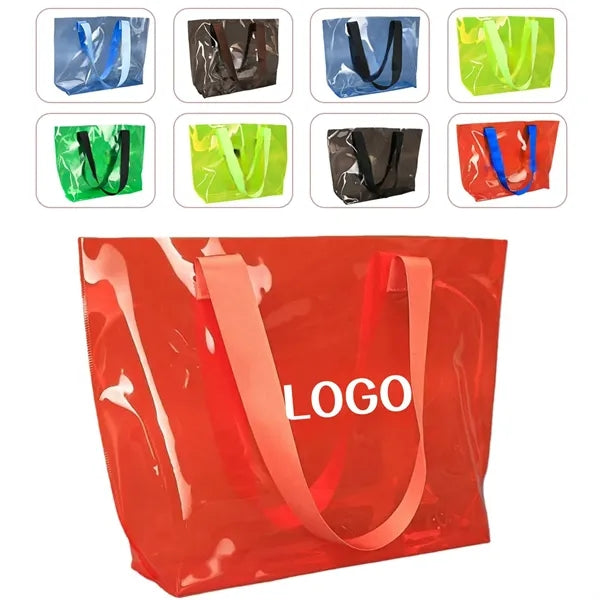 Versatile Clear Waterproof Stain-Resistant Tote Bag