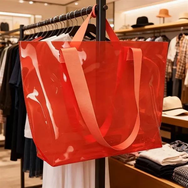 Versatile Clear Waterproof Stain-Resistant Tote Bag