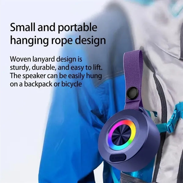 Water Resistant Portable Wireless Speaker with Light