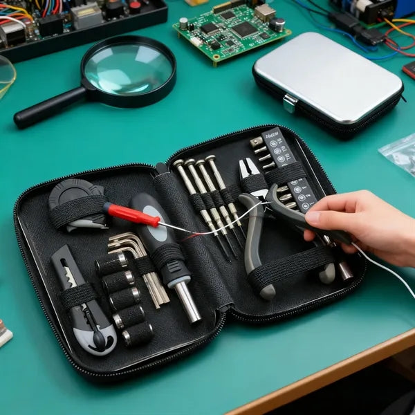 27 Piece Practical Hardware Tool Set with Tin Can Storage
