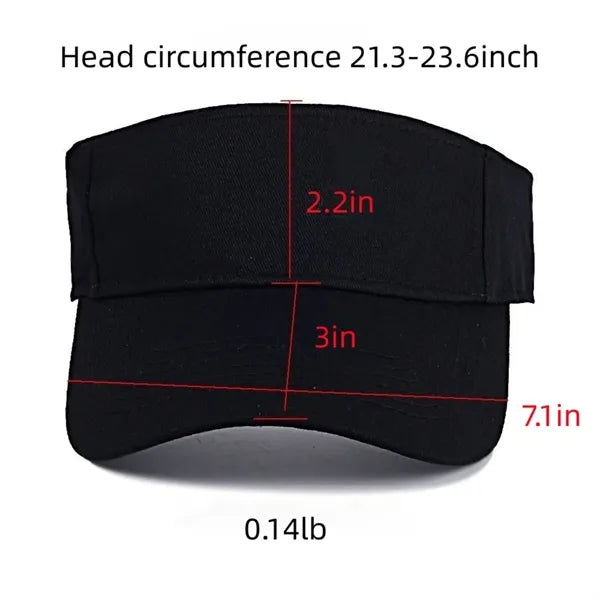 Adjustable Unisex Running Sun Visor Hats Sports Style