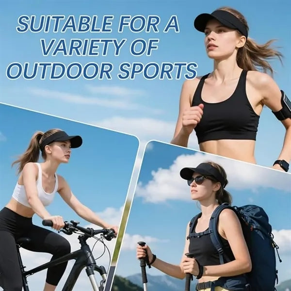 Adjustable Unisex Running Sun Visor Hats Sports Style