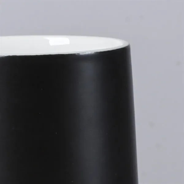 15 oz. Ceramic Coffee Mug with Bamboo Lid and Wood Handle