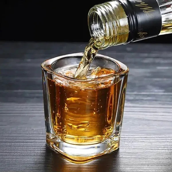 Square 2 Oz Tequila Vodka Whiskey Liquor Cup Shot Glass
