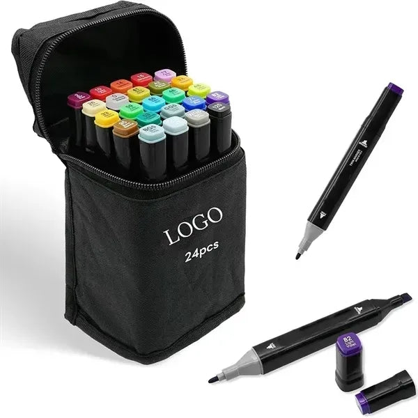 24-Piece Alcohol Art Markers Set