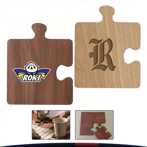 JoinBlock Wooden Puzzle Coaster