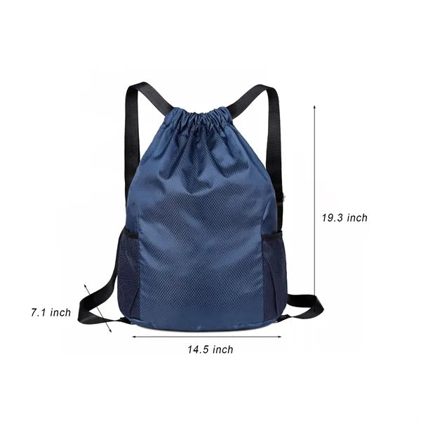 Water Resistant Drawstring Backpack