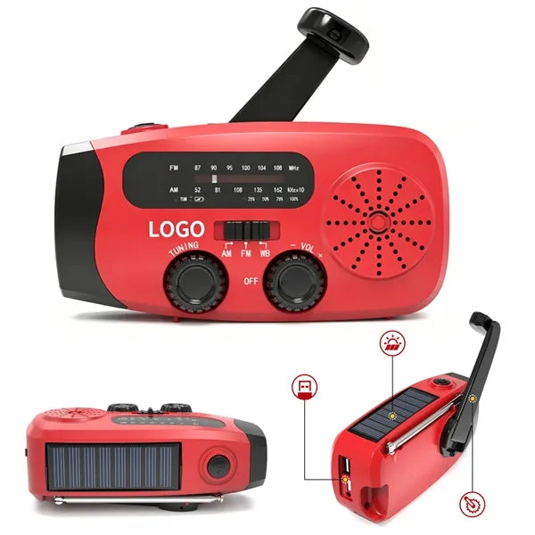 Solar Hand Crank Emergency Radio