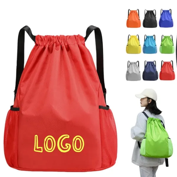 Oxford Cloth Drawstring Backpack
