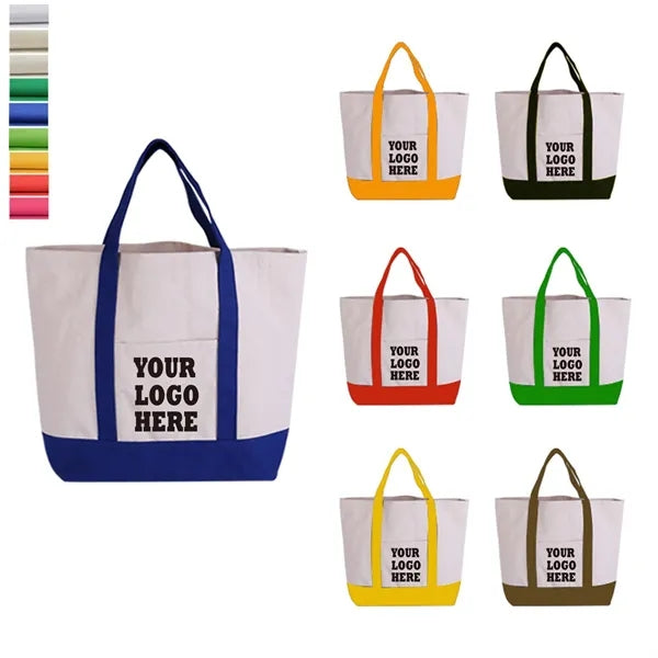 Heavy Duty Canvas Grocery Tote Bag