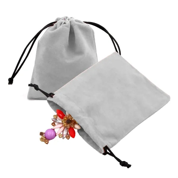 Faux Suede Pouch