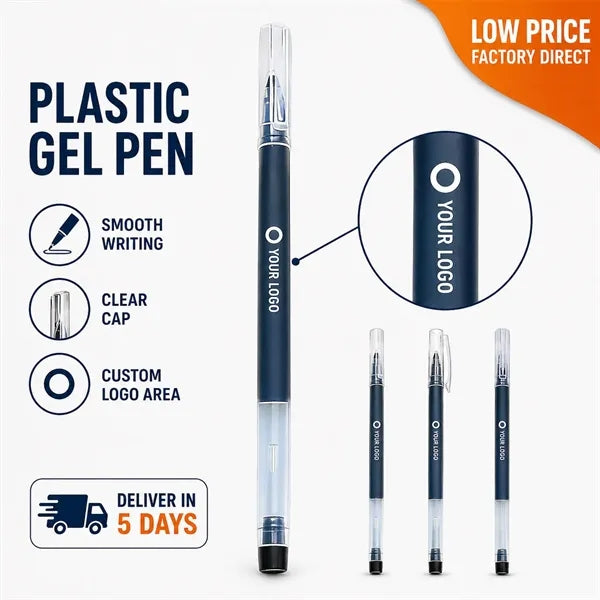 Plastic Gel Pen with Logo