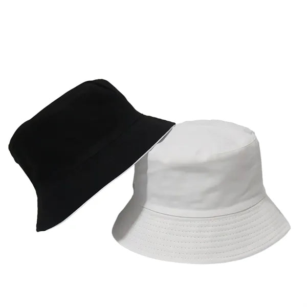 Double-Sided Reversible Cotton Bucket Hat