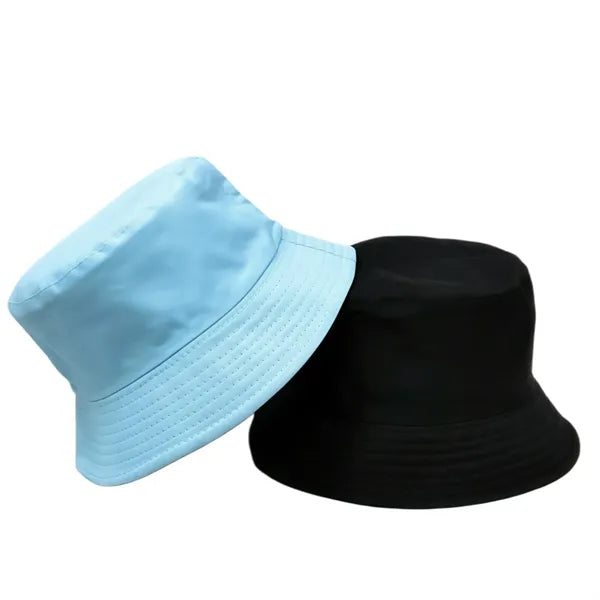 Double-Sided Reversible Cotton Bucket Hat