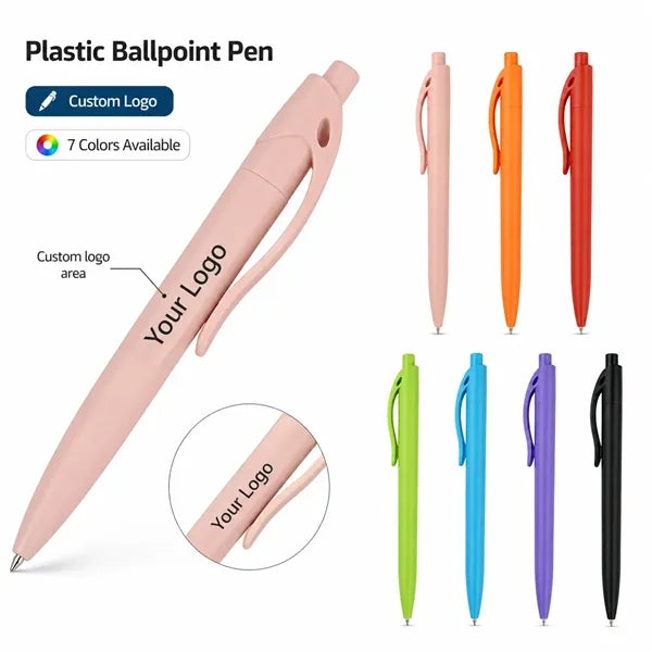 Logo Stylish Plastic Business Ballpoint Pen