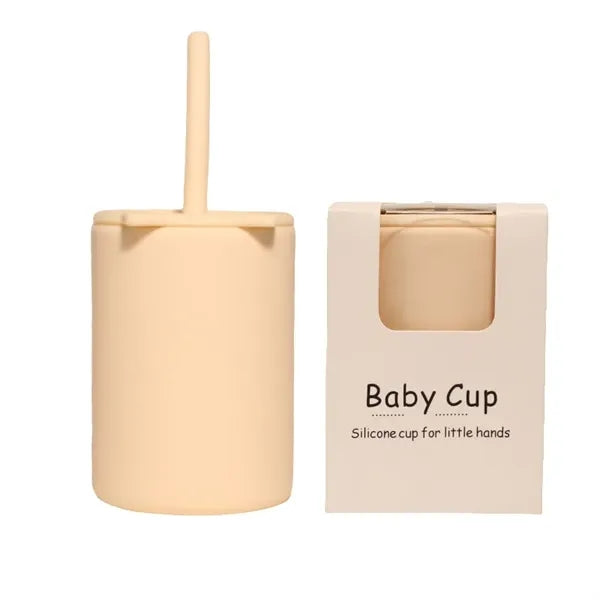 Silicone Kids Cup Cat Straw Toddler Leakproof Drop Proof