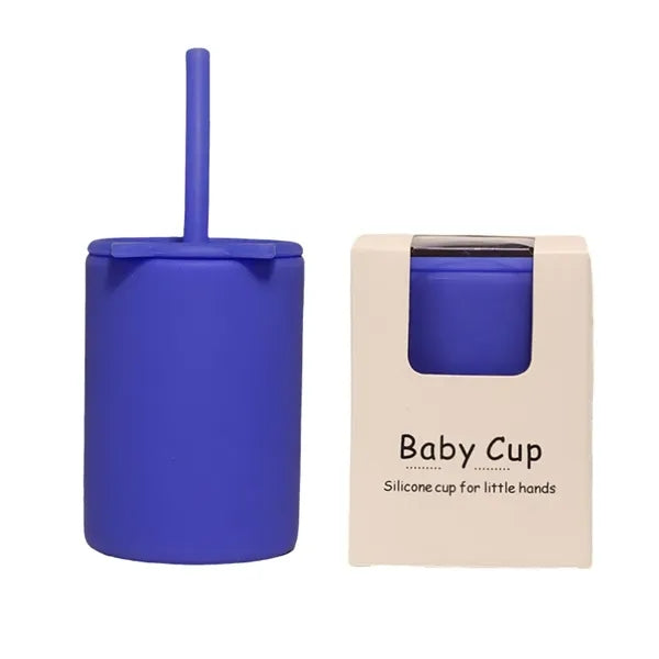 Silicone Kids Cup Cat Straw Toddler Leakproof Drop Proof