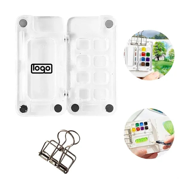 Mini 8-Color Acrylic Watercolor Palette Box