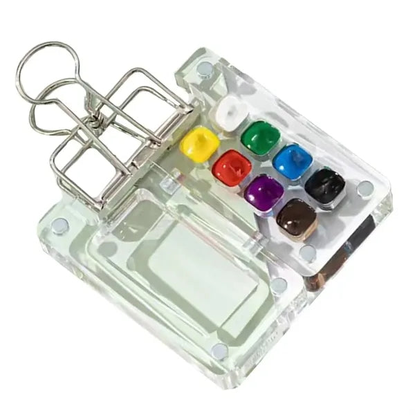 Mini 8-Color Acrylic Watercolor Palette Box