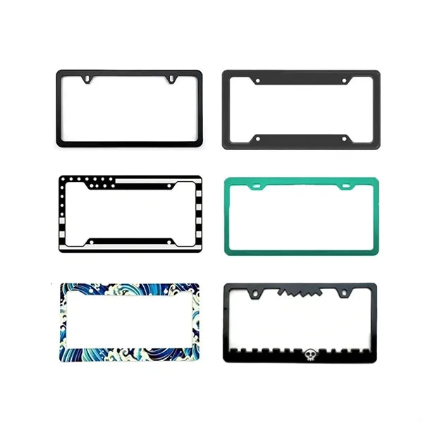 Durable ABS 3D Raised Letter Front License Plate Frame
