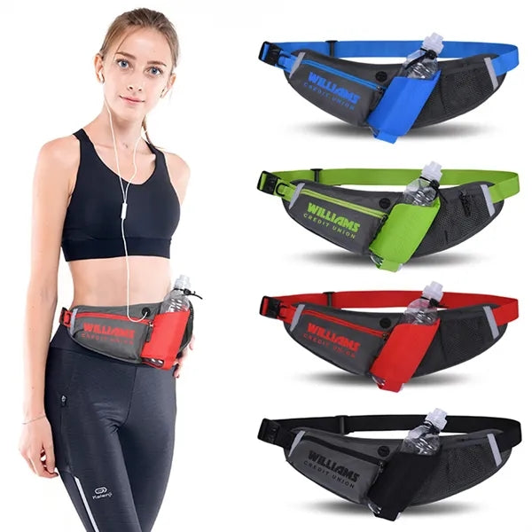 Waterproof Hiking Waist Pack with Water Bottle Holder