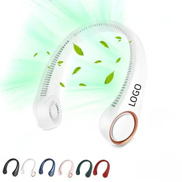 Portable Personal Neck Cooling Rechargeable Bladeless Fan