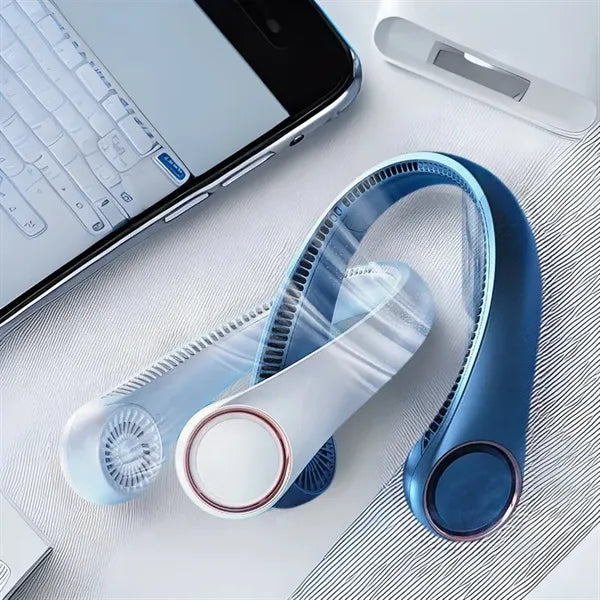Portable Personal Neck Cooling Rechargeable Bladeless Fan