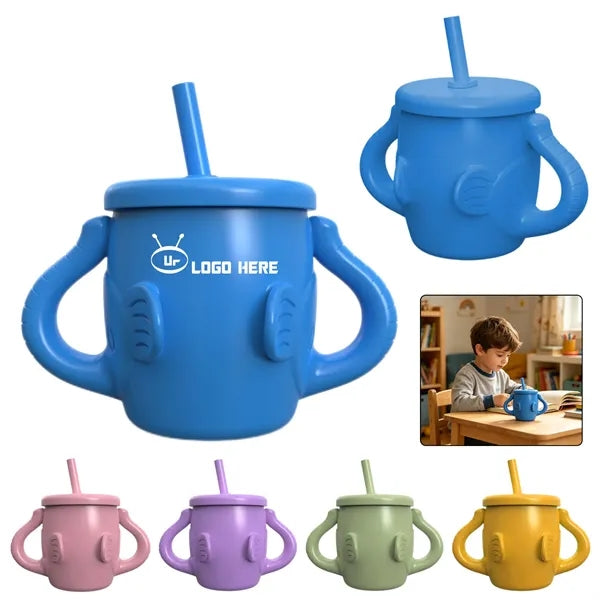Dual Handle Toddler Silicone Training Cup