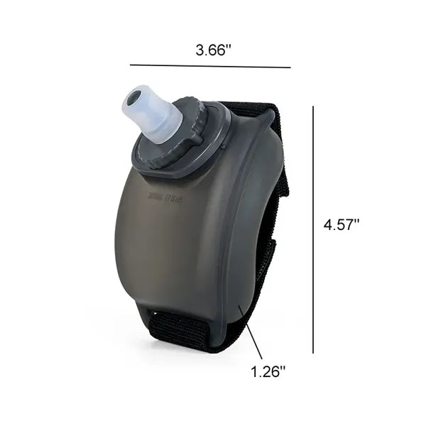 Foldable Hands-Free Wrist Silicone Water Bottle