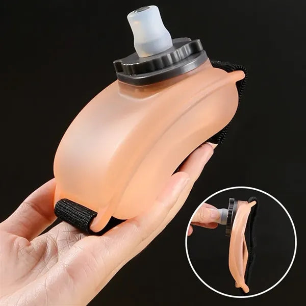 Foldable Hands-Free Wrist Silicone Water Bottle