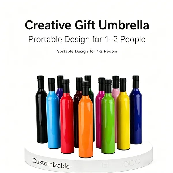Fashionable Wine Bottle Umbrella