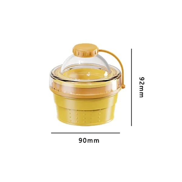 6.2"x3.6"Silicone Foldable Ice Ball Cup with Straw