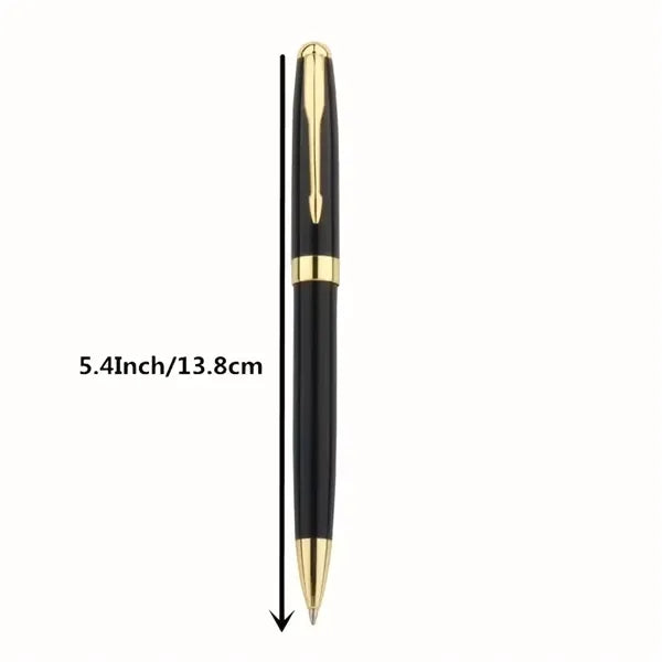 Executive Metal Ballpoint Pen with Gold Trim