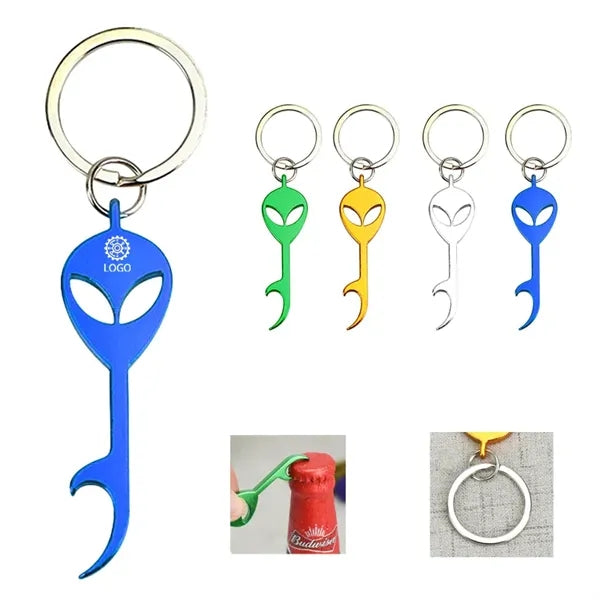 Alien Bottle Opener Keychain