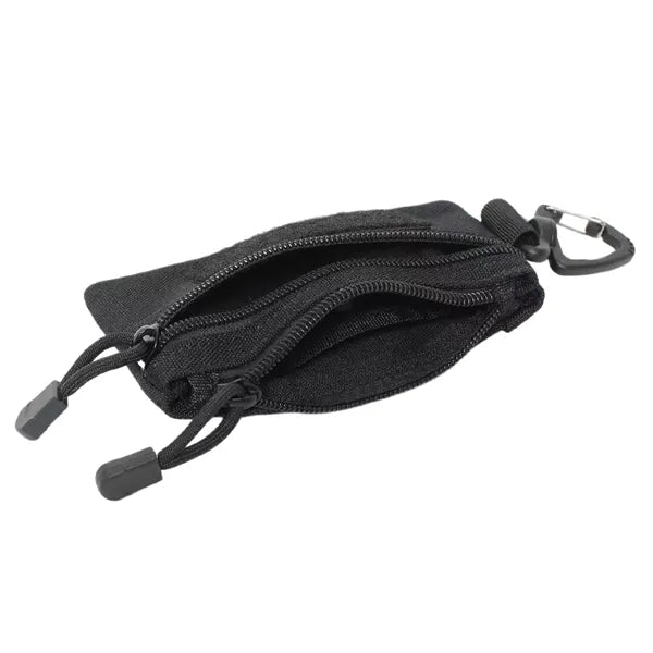 Tactical Keychain Wallet Mini Zipper Pouch EDC Gear