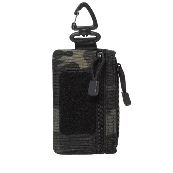 Tactical Keychain Wallet Mini Zipper Pouch EDC Gear