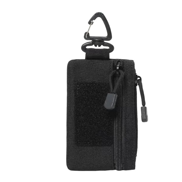 Tactical Keychain Wallet Mini Zipper Pouch EDC Gear