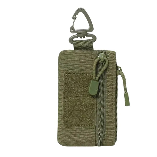 Tactical Keychain Wallet Mini Zipper Pouch EDC Gear