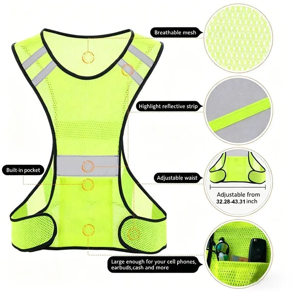 LED Reflective Safety Vest