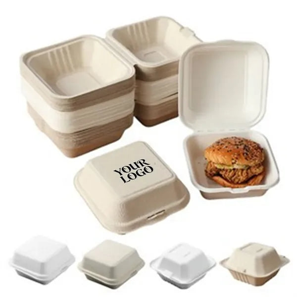 Eco-friendly degradable disposable paper meal box