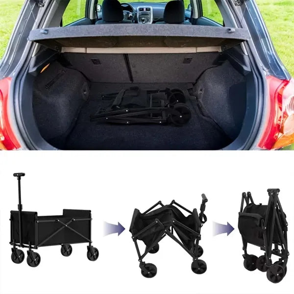 Outdoor beach camping collapsible heavy duty utility wagon