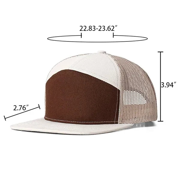 Flat Brim Mesh Back Baseball Cap