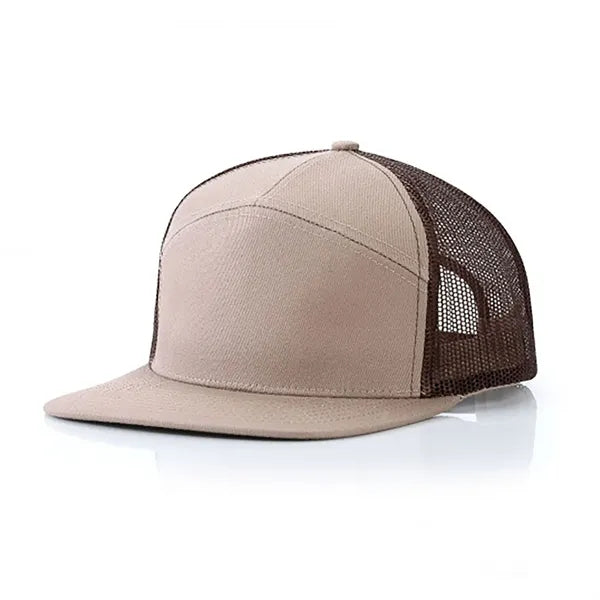 Flat Brim Mesh Back Baseball Cap