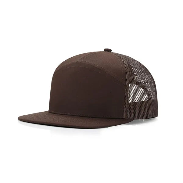 Flat Brim Mesh Back Baseball Cap